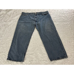 Levi's 550 Jeans Mens 52”x30.5” Relaxed Fit StraightLeg Blue Denim Big